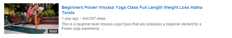 Beginners Power Vinyasa Yoga Class Full Length Weight Loss Hatha Twists