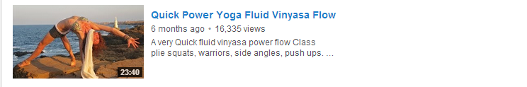 Quick Power Yoga Fluid Vinyasa Flow