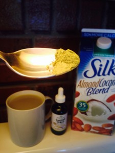 matcha tea silk almond coconut blend stevia sweetleaf drops