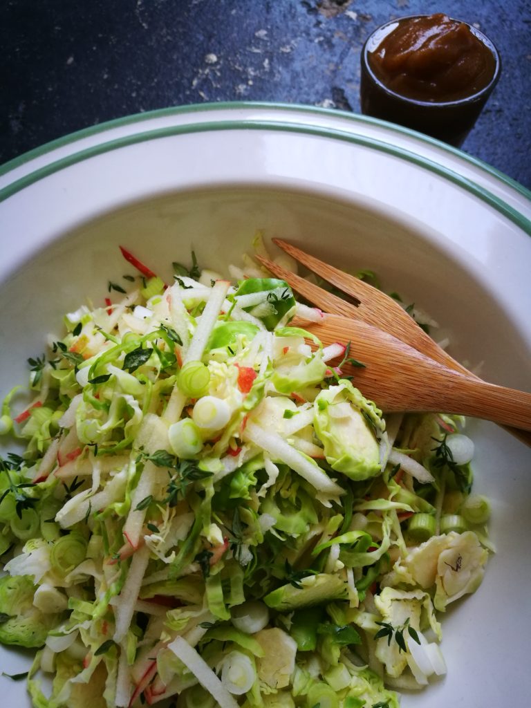 brussel sprout apple salad